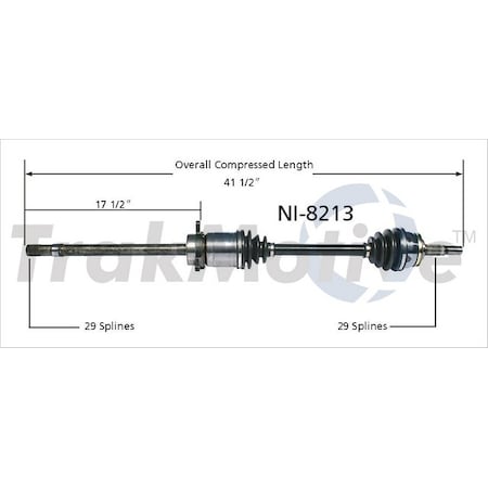 Surtrack Axle Cv Axle Shaft, Ni-8213 NI-8213